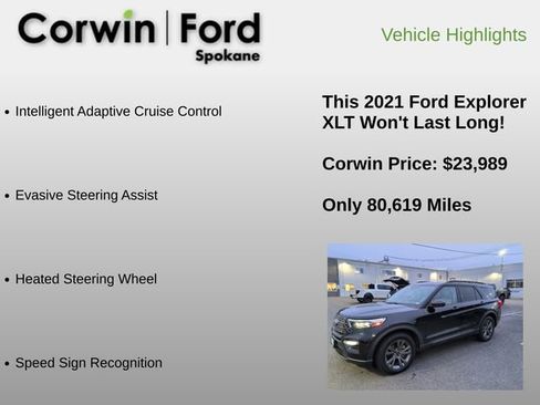 Used 2021 Ford Explorer XLT w/ Equipment Group 202A image 19