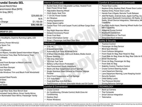 Certified 2024 Hyundai Sonata SEL AWD/4WD image 38
