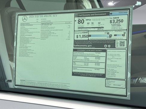 New 2026 Mercedes-Benz EQS 550 4MATIC SUV image 30