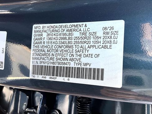 New 2026 Honda Pilot Elite image 18