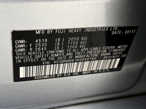 Used 2017 Subaru Legacy 2.5i w/ Alloy Wheel Package image 21