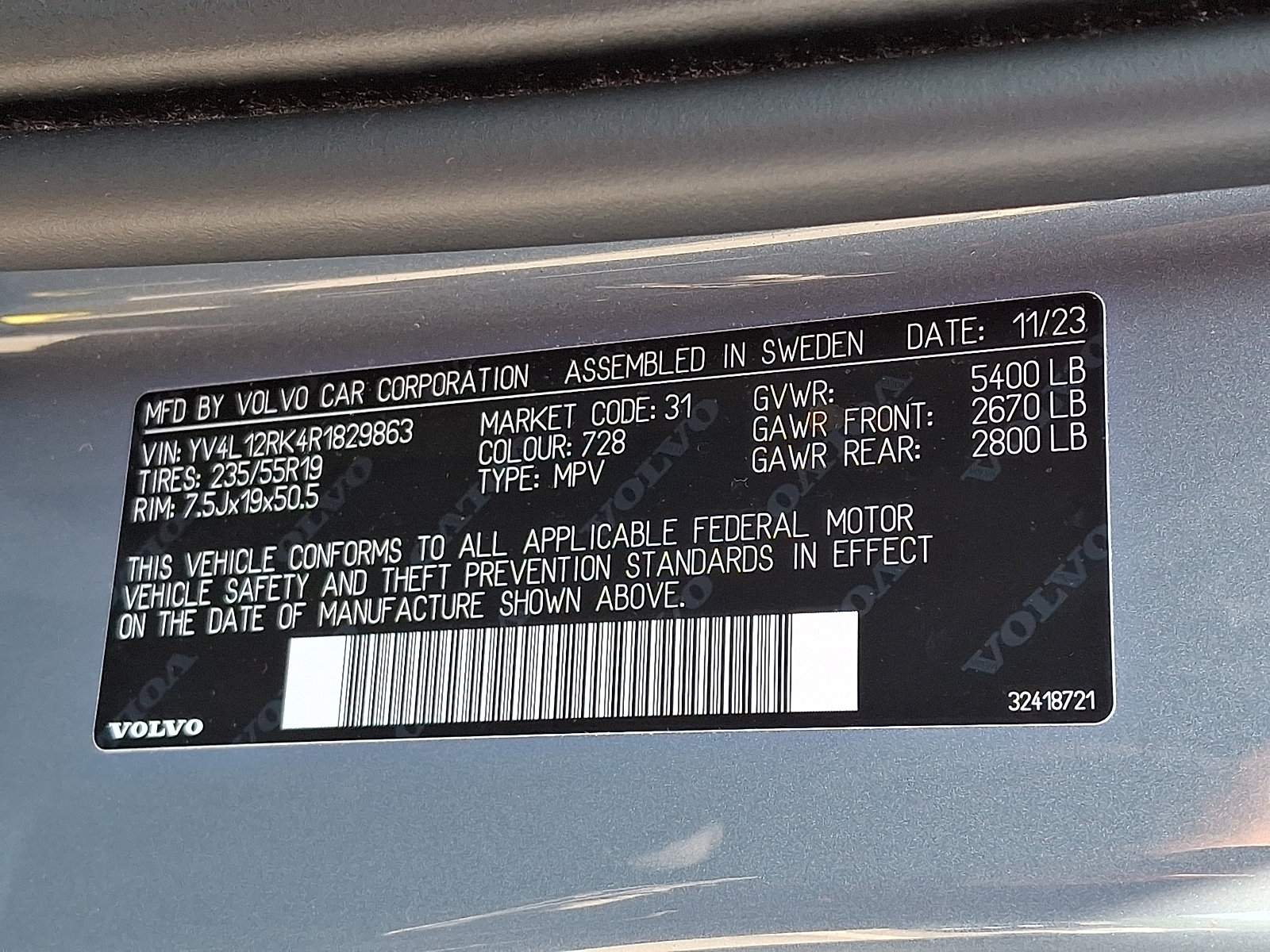 Certified 2024 Volvo XC60 B5 Core w/ Protection Package Premier AWD/4WD image 29