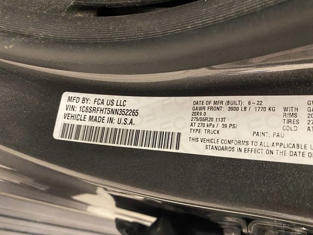 Used 2022 RAM 1500 Limited w/ Body Color Bumper Group AWD/4WD image 40