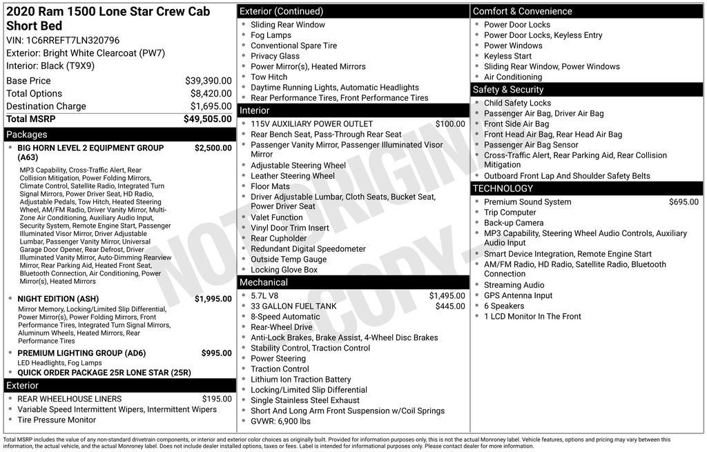 Used 2020 RAM 1500 Lone Star RWD image 25