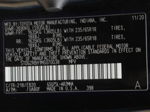Used 2021 Toyota Highlander XLE AWD/4WD image 51