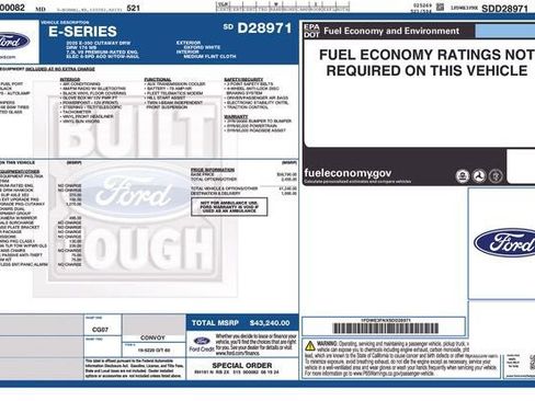 New 2025 Ford E-350 and Econoline 350 Super Duty w/ Interior Upgrade Package image 22