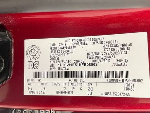 Used 2019 Ford F150 XLT w/ Equipment Group 302A Luxury image 26