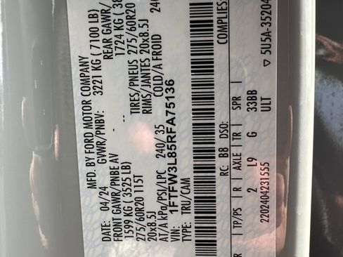 Used 2024 Ford F150 XLT w/ Equipment Group 302A MID image 17