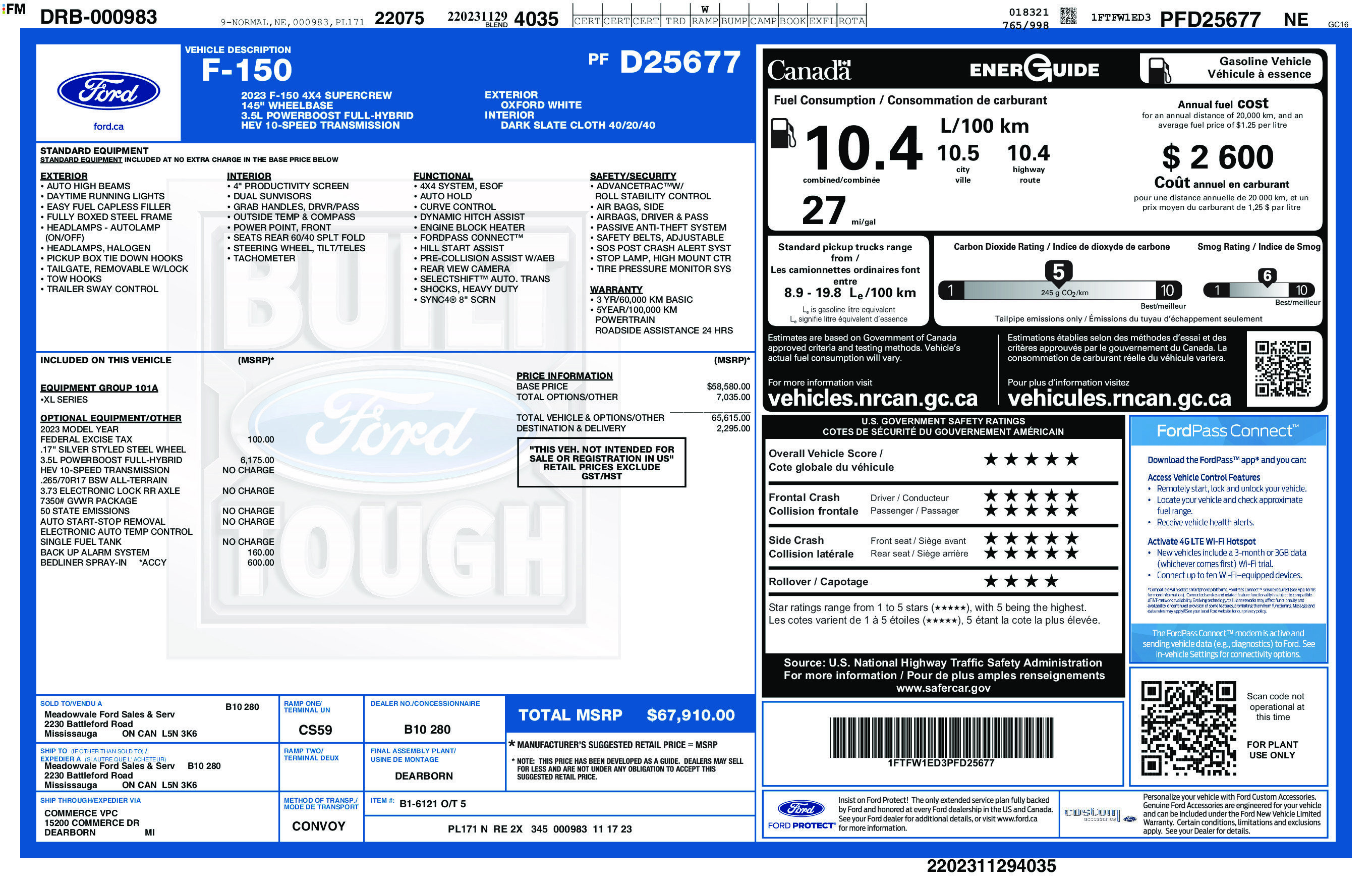 Used 2023 Ford F150 XL AWD/4WD image 3