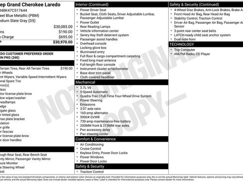 Used 2007 Jeep Grand Cherokee Laredo AWD/4WD image 12
