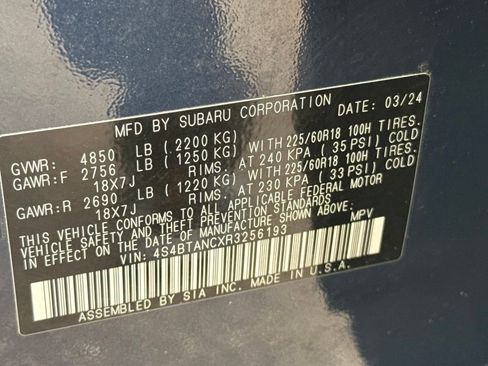 Used 2024 Subaru Outback Limited image 39