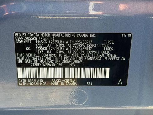 Used 2011 Toyota RAV4 Limited w/ Limited Extra Value Pkg AWD/4WD image 29