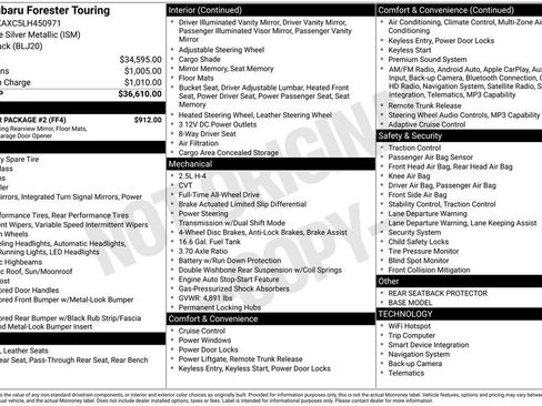 Used 2020 Subaru Forester Touring w/ Popular Package #2 image 16