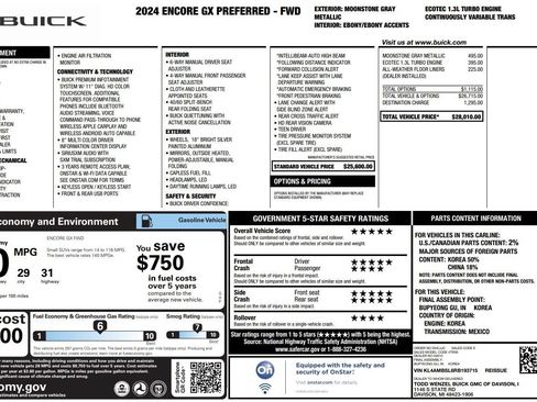 Used 2024 Buick Encore GX Preferred FWD image 38