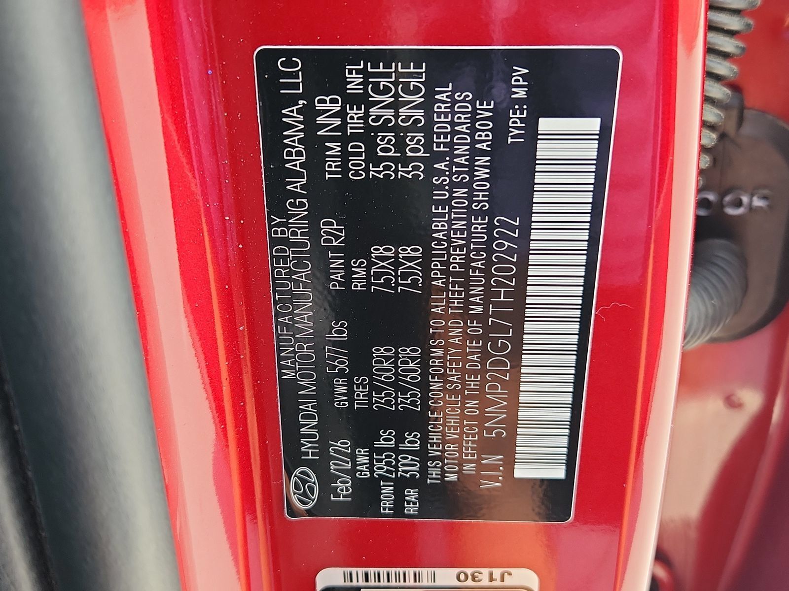Certified 2026 Hyundai Santa Fe SEL AWD/4WD image 16