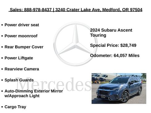 Used 2024 Subaru Ascent Touring w/ Popular Package #2 AWD/4WD image 18