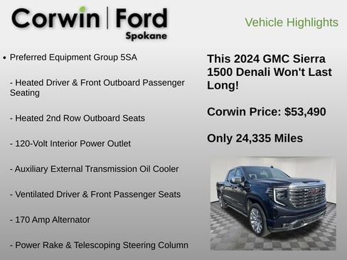 Used 2024 GMC Sierra 1500 Denali w/ Denali Reserve Package image 24