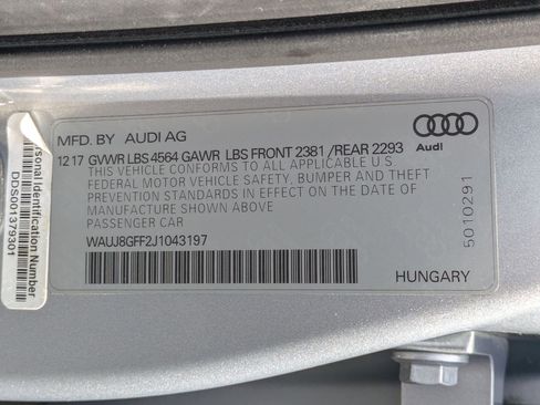 Used 2018 Audi A3 2.0T Premium Plus w/ Premium Plus Package AWD/4WD image 33