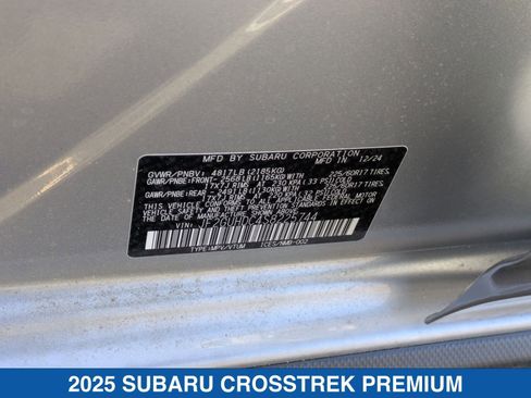 Certified 2025 Subaru Crosstrek 2.0i Premium image 28