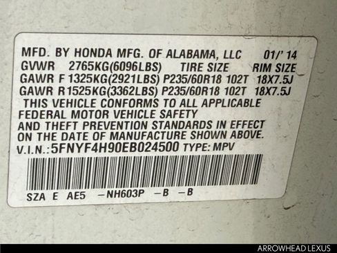 Used 2014 Honda Pilot Touring image 33