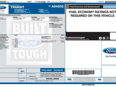 Used 2016 Ford Transit 350 138 DRW w/ Interior Upgrade Package RWD image 3