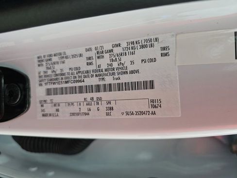 Used 2021 Ford F150 Lariat w/ FX4 Off-Road Package image 35