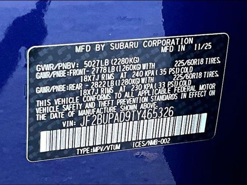 Certified 2026 Subaru Outback Premium AWD/4WD image 19