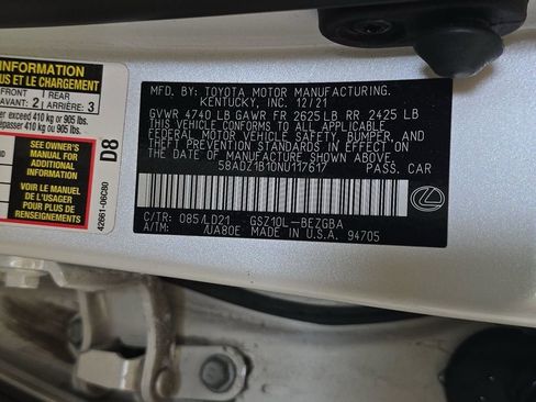 Used 2022 Lexus ES 350 w/ Premium Package image 26