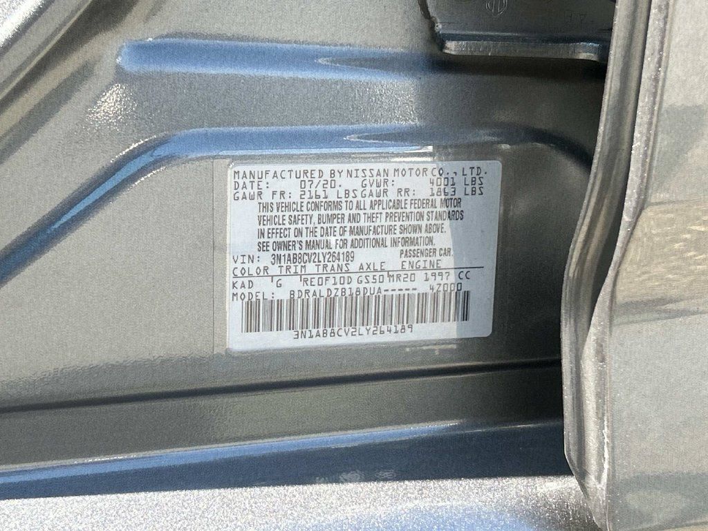 Certified 2020 Nissan Sentra SV FWD image 10