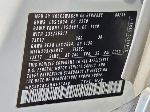 Used 2017 Volkswagen Tiguan Wolfsburg Edition AWD/4WD image 15