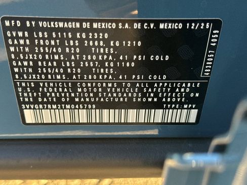 New 2026 Volkswagen Tiguan SE R-Line AWD/4WD image 27