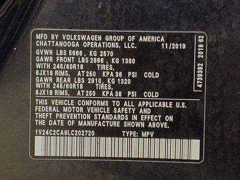 Used 2020 Volkswagen Atlas Cross Sport SE image 33