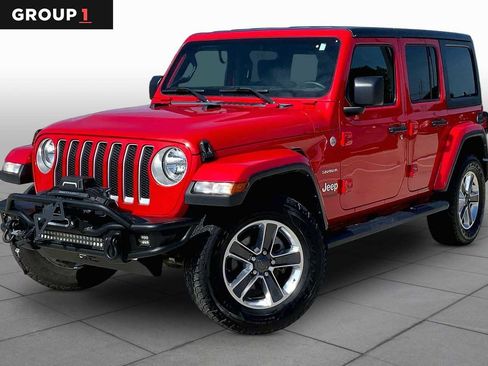 Used 2022 Jeep Wrangler Unlimited Sahara w/ Cold Weather Group AWD/4WD image 1