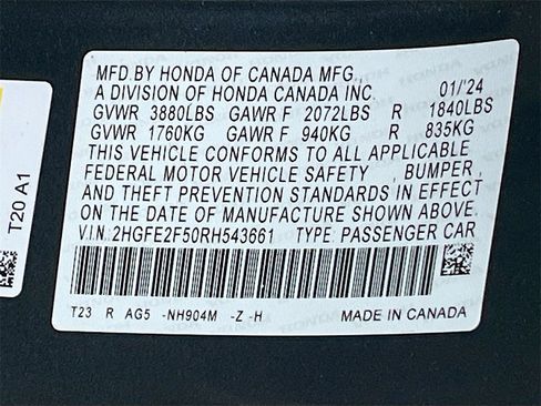 Used 2024 Honda Civic Sport image 29