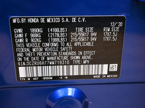 Used 2021 Honda HR-V EX-L image 36