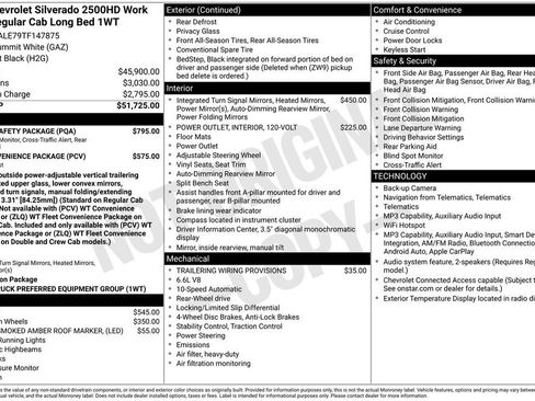 New 2026 Chevrolet Silverado 2500 W/T w/ WT/CX Safety Package RWD image 5