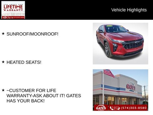 Used 2024 Chevrolet Trax RS w/ Sunroof Package FWD image 8