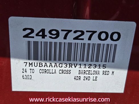 Used 2024 Toyota Corolla Cross LE w/ Moonroof Package image 11