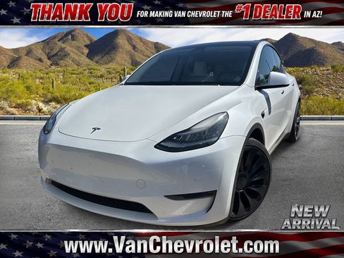 Used 2020 Tesla Model Y Long Range AWD/4WD image 1