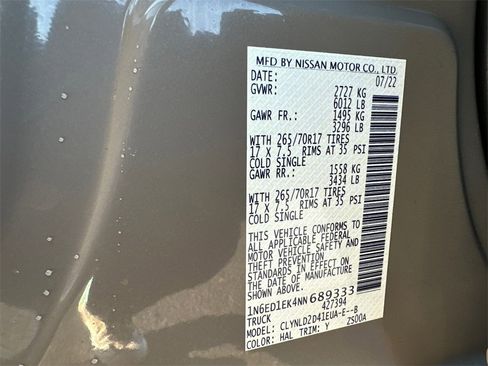 Used 2022 Nissan Frontier PRO-4X w/ Pro-4X Premium Package image 32