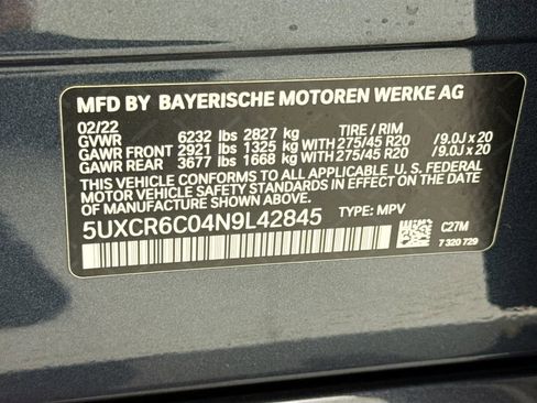 Certified 2022 BMW X5 xDrive40i w/ M Sport Package AWD/4WD image 34