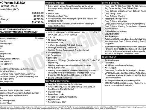 Used 2022 GMC Yukon SLE RWD image 7