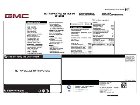 Used 2021 GMC Savana 3500 w/ Power Convenience Package image 33