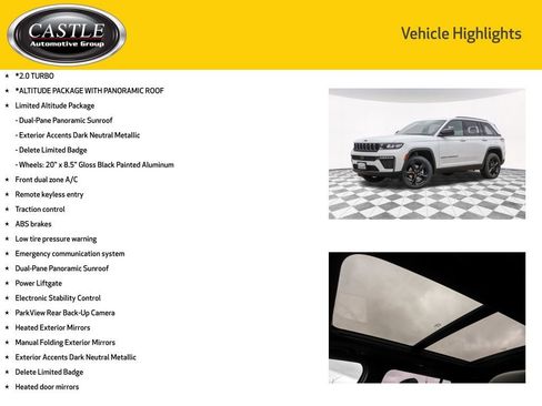 New 2026 Jeep Grand Cherokee Limited w/ Limited Altitude Package image 3