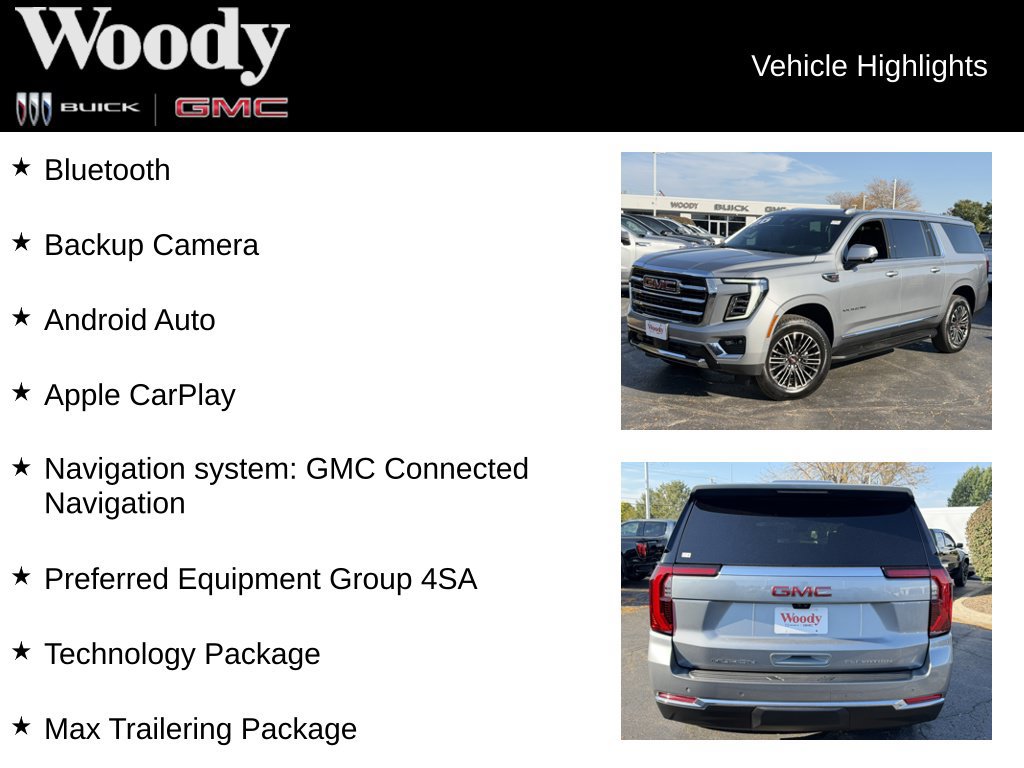 Certified 2026 GMC Yukon XL Elevation w/ Elevation Premium Package AWD/4WD image 3