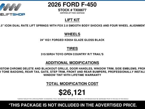 Used 2026 Ford F450 King Ranch w/ Chrome Package image 2
