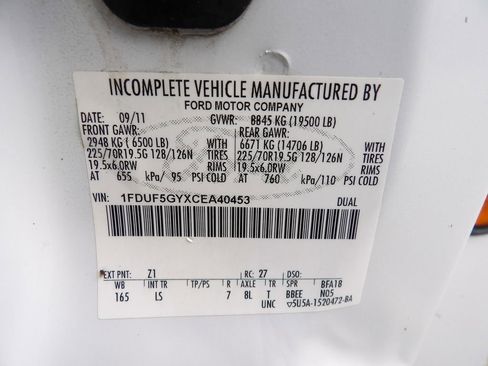 Used 2012 Ford F550 2WD Regular Cab Super Duty w/ Payload Upgrade Pkg image 66