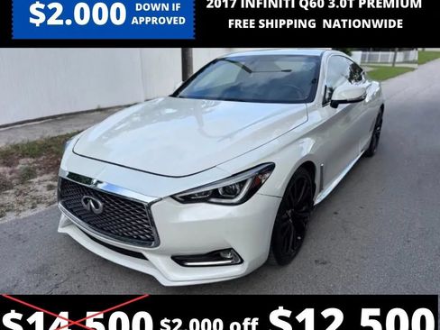 Used 2017 INFINITI Q60 3.0t w/ Cargo Package RWD image 1