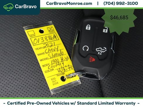 Certified 2021 Chevrolet Silverado 1500 High Country w/ Technology Package AWD/4WD image 52