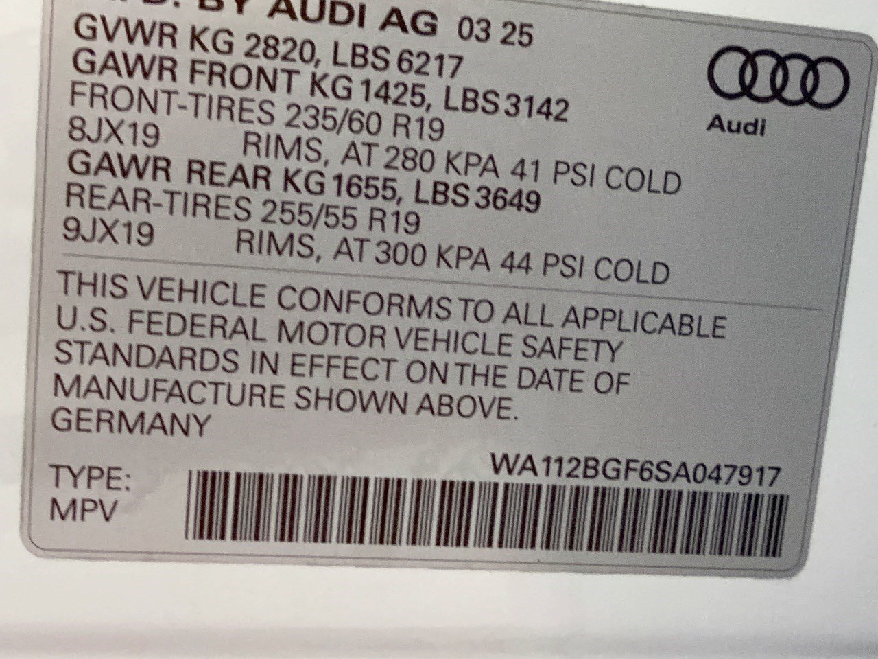 Certified 2025 Audi Q6 e-tron Premium w/ Convenience Package RWD image 32